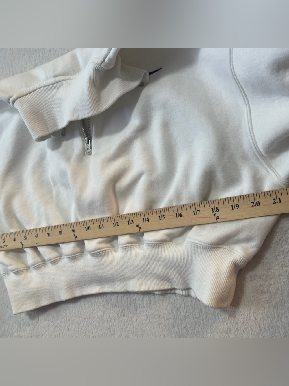 Nike Sportswear Phoenix Fleece Women's Oversized 1/2-Zip Crop Sweatshirt. Size M - Picture 11 of 12